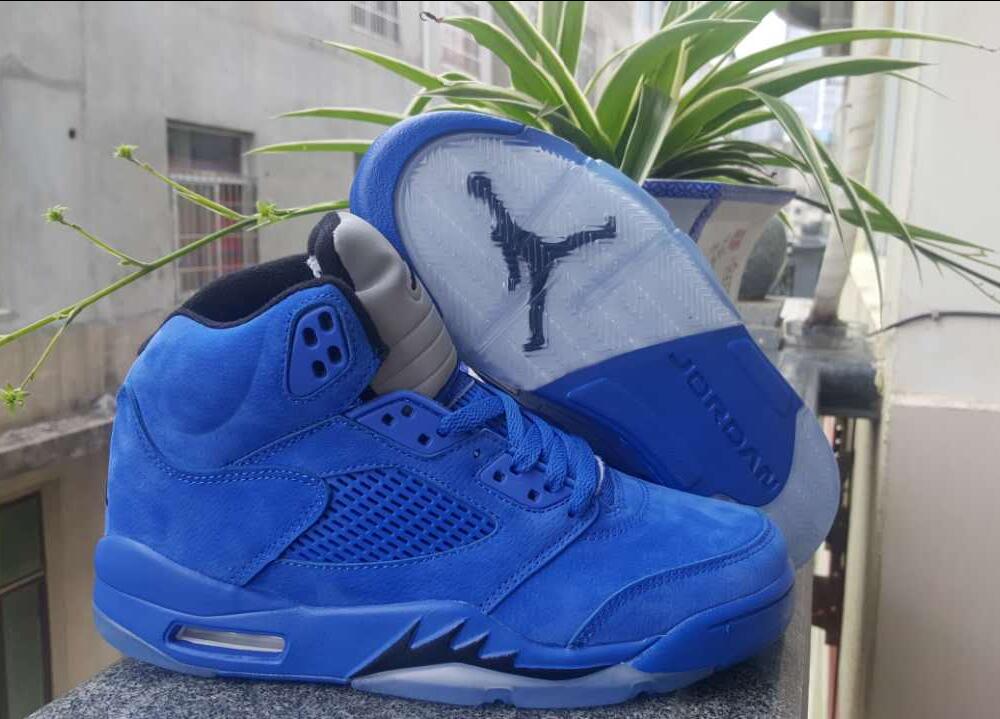 Air Jordan Retro 5 V Grade AAA Blue Raging Bulls - Click Image to Close